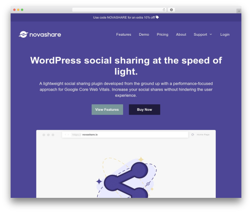 GeneratePress WP theme - novashare.io