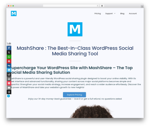 GeneratePress WP theme - mashshare.net