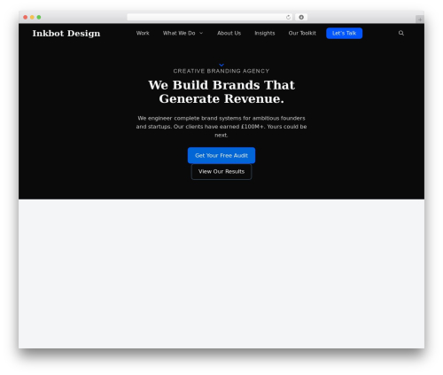 GeneratePress WP theme - inkbotdesign.com