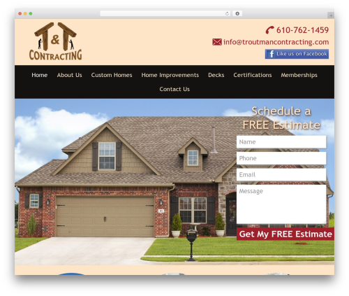 Genesis top WordPress theme - troutmancontracting.com