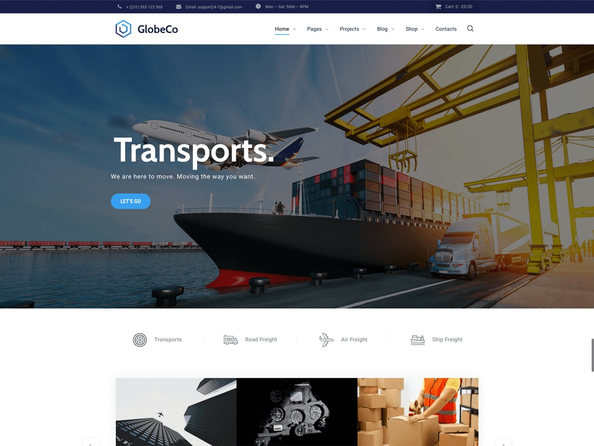 GlobeCo best WordPress theme