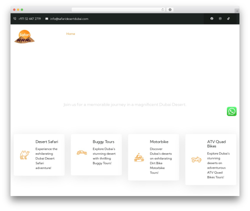 Gowilds best WordPress theme - safaridesertdubai.com