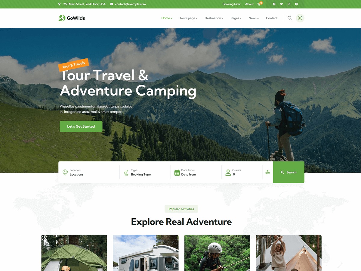 Gowilds theme WordPress