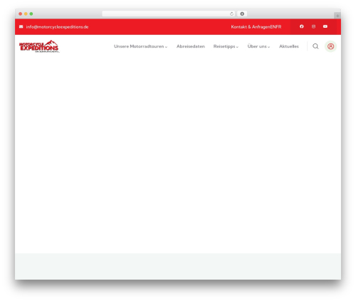 Gowilds WordPress page theme - motorcycleexpeditions.de