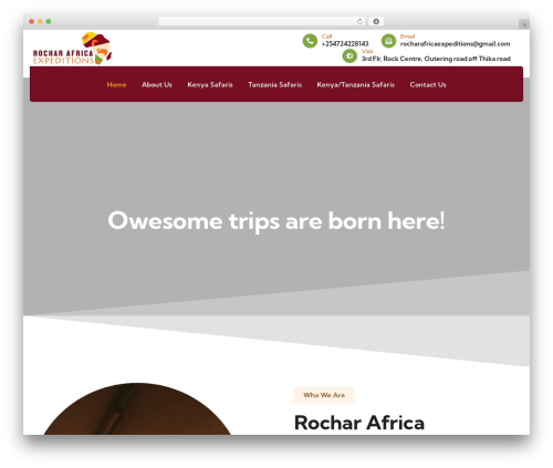 Gowilds WordPress page theme - rocharafricaexpeditions.com