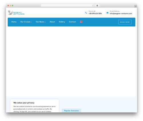 Gowilds WordPress website theme - aegean-ventures.com