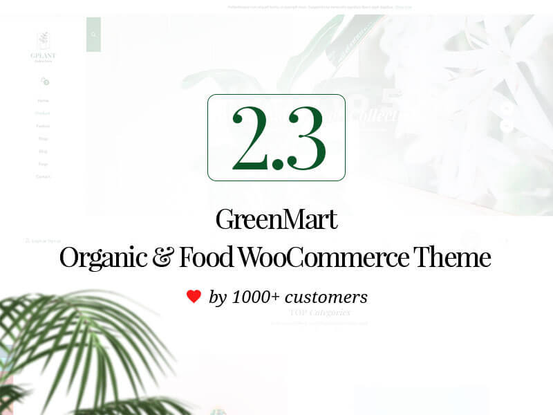 GreenMart WordPress store theme