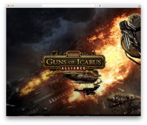 Guns of Icarus WordPress theme - gunsoficarus.com