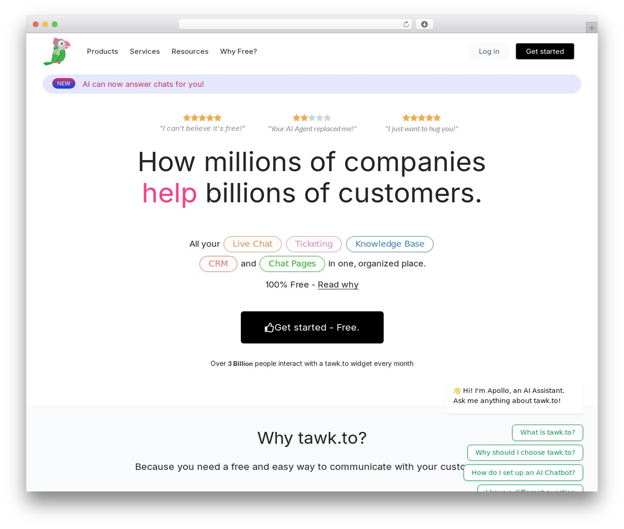 Hello Elementor best free WordPress theme - tawk.to