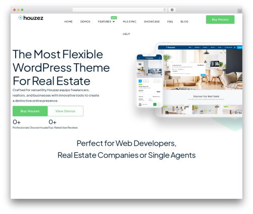 Hello Elementor best real estate website - houzez.co