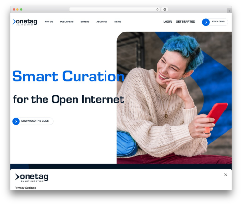 Hello Elementor free WordPress theme - onetag.com