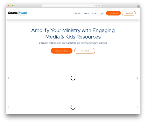 Hello Elementor theme WordPress - sharefaith.com