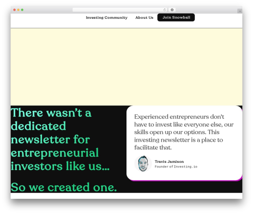 Hello Elementor top WordPress theme - investing.io