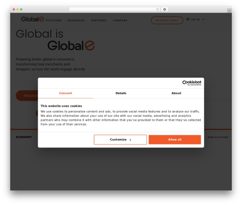 Hello Elementor WordPress theme design - global-e.com