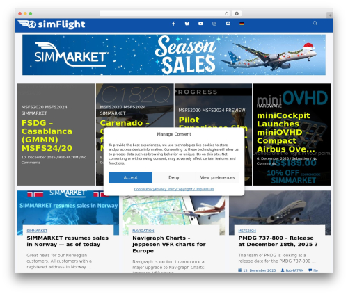Complianz – GDPR/CCPA Cookie Consent (complianz-gdpr) free WordPress plugin - simflight.com