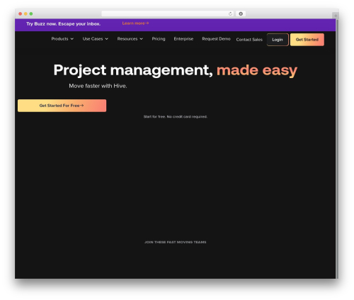 Hello Elementor WordPress theme - hive.com