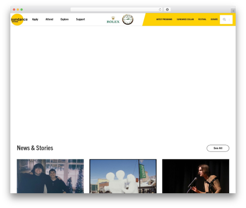 Hello Elementor WordPress theme - sundance.org