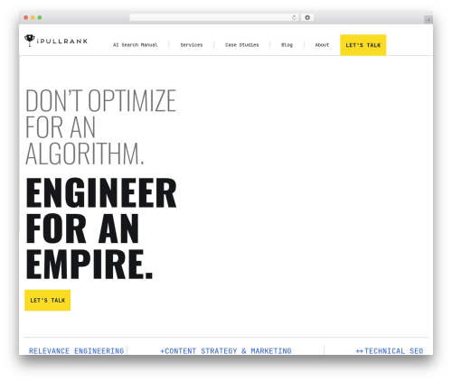 Hello Elementor WordPress theme - ipullrank.com