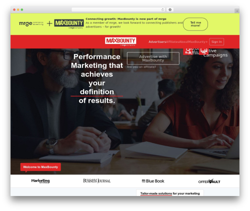 Hello Elementor WordPress theme - maxbounty.com