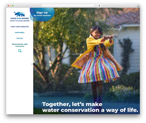 Hello Elementor WordPress website theme - saveourwater.com