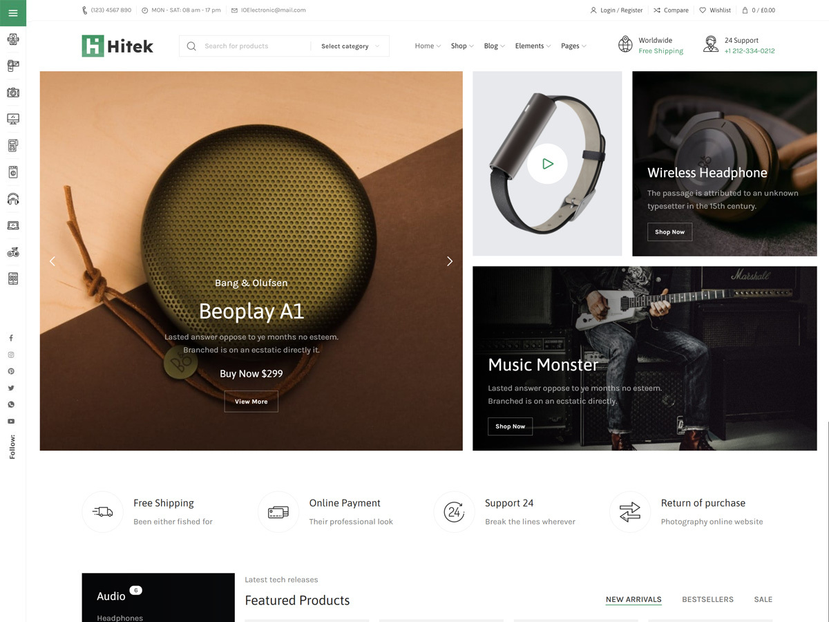 Hitek WP theme by XTemos