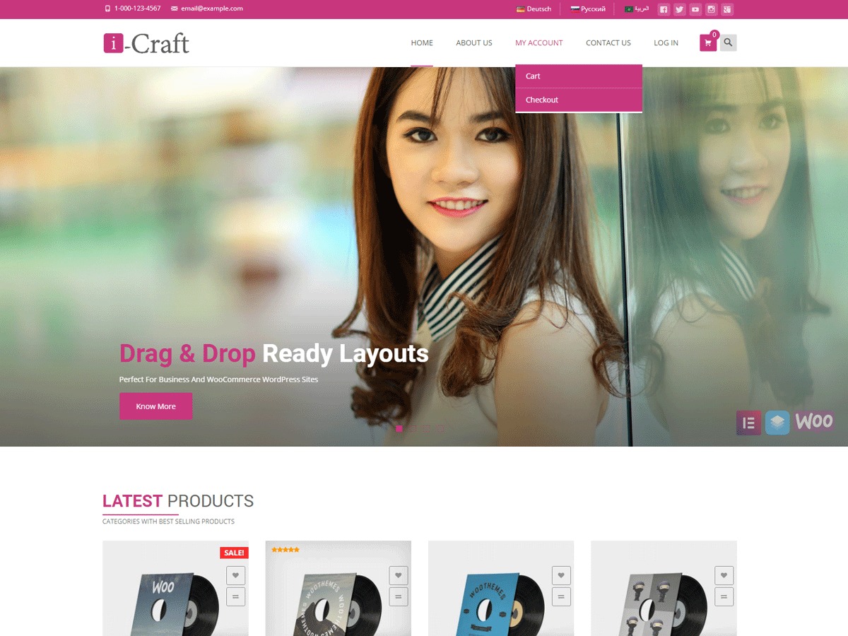 i-craft WordPress ecommerce theme
