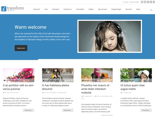 i-transform free WordPress theme
