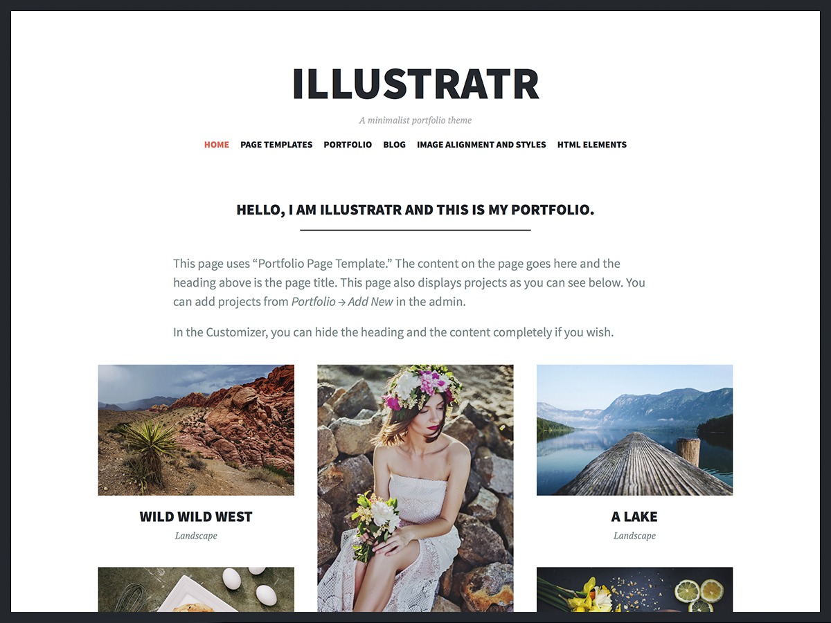 Illustratr personal WordPress theme by Automattic