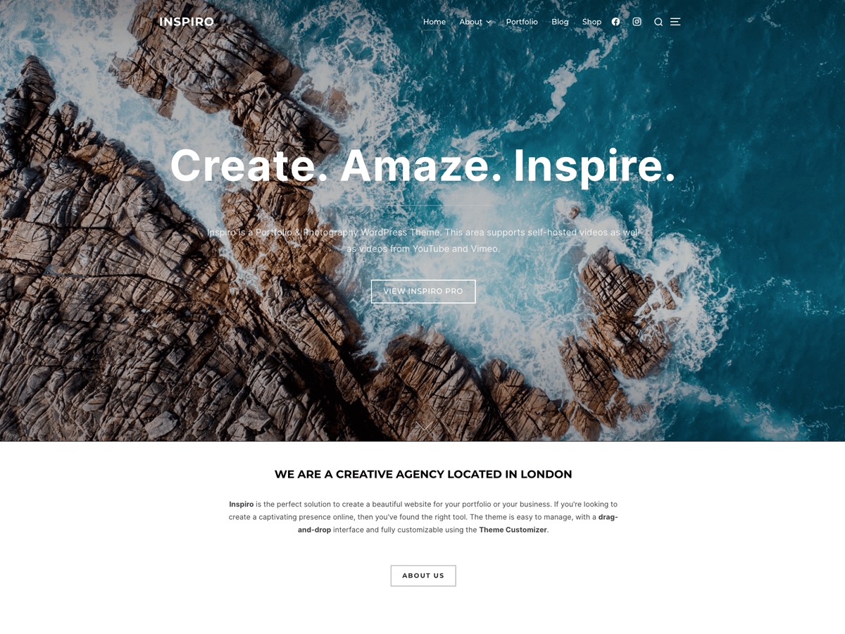 Inspiro best WordPress gallery