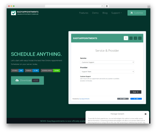 Complianz – GDPR/CCPA Cookie Consent (complianz-gdpr) free WordPress plugin - easyappointments.org