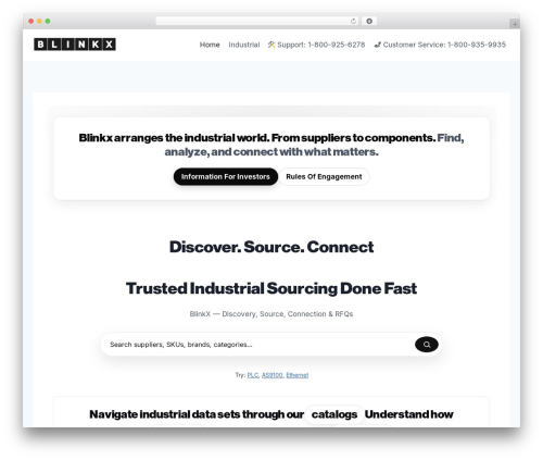 Kadence business WordPress theme - blinkx.com