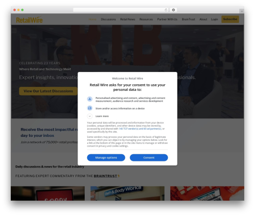 Kadence free WP theme - retailwire.com