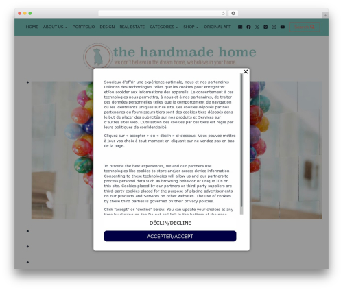 Kadence free WP theme - thehandmadehome.net