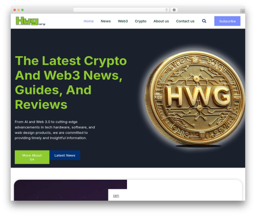 Kadence WordPress theme - hwg.org