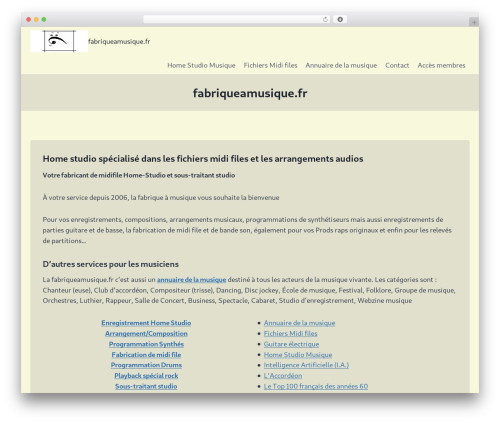 Kadence WordPress theme - fabriqueamusique.fr