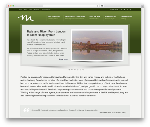 Karma WP theme - mekongexperiences.com