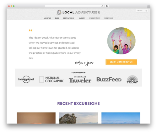 Local Adventurer best WordPress theme - localadventurer.com