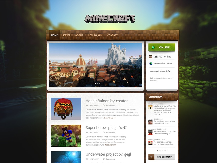 Magicraft Free WordPress Themes Download