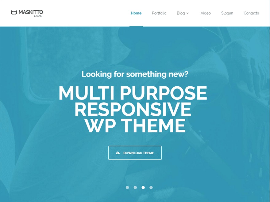 Maskitto Light free WordPress theme