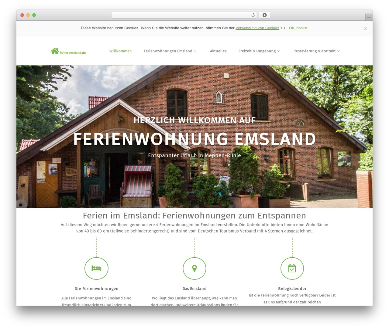 Maskitto Light free WP theme - ferien-emsland.de