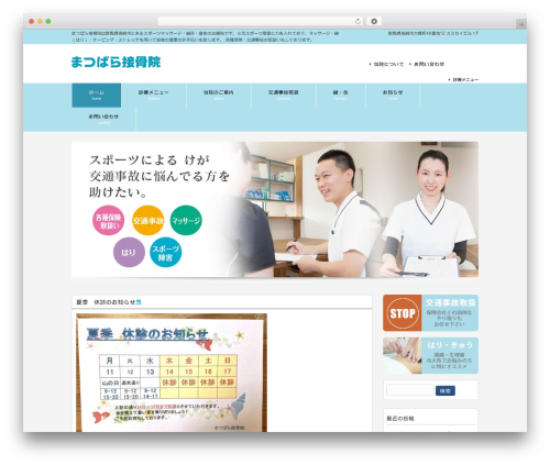 matsubarasekkotsuin WordPress theme - matsubarasekkotsuin.com