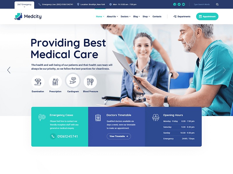 Medcity WP theme