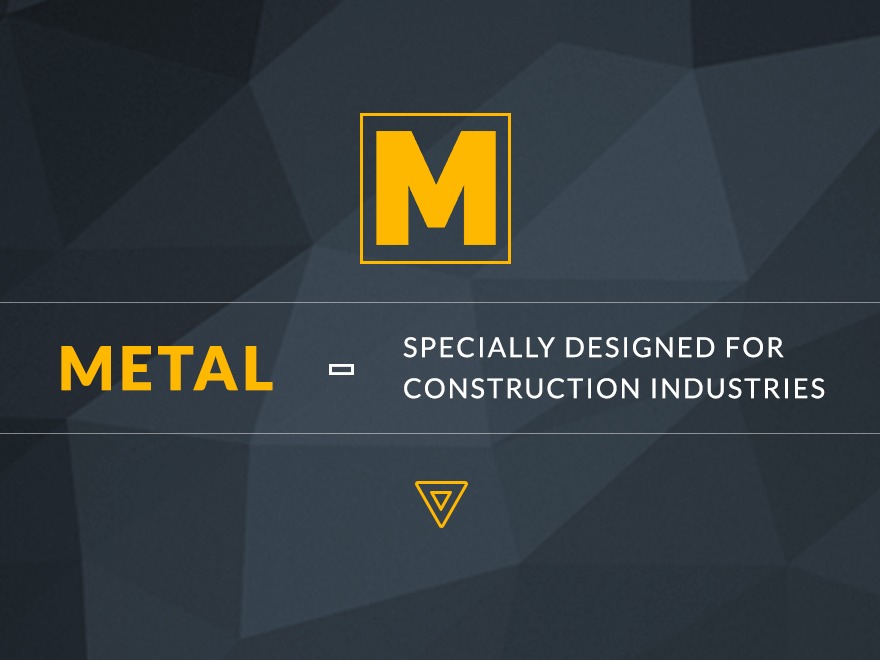 Metal company WordPress theme
