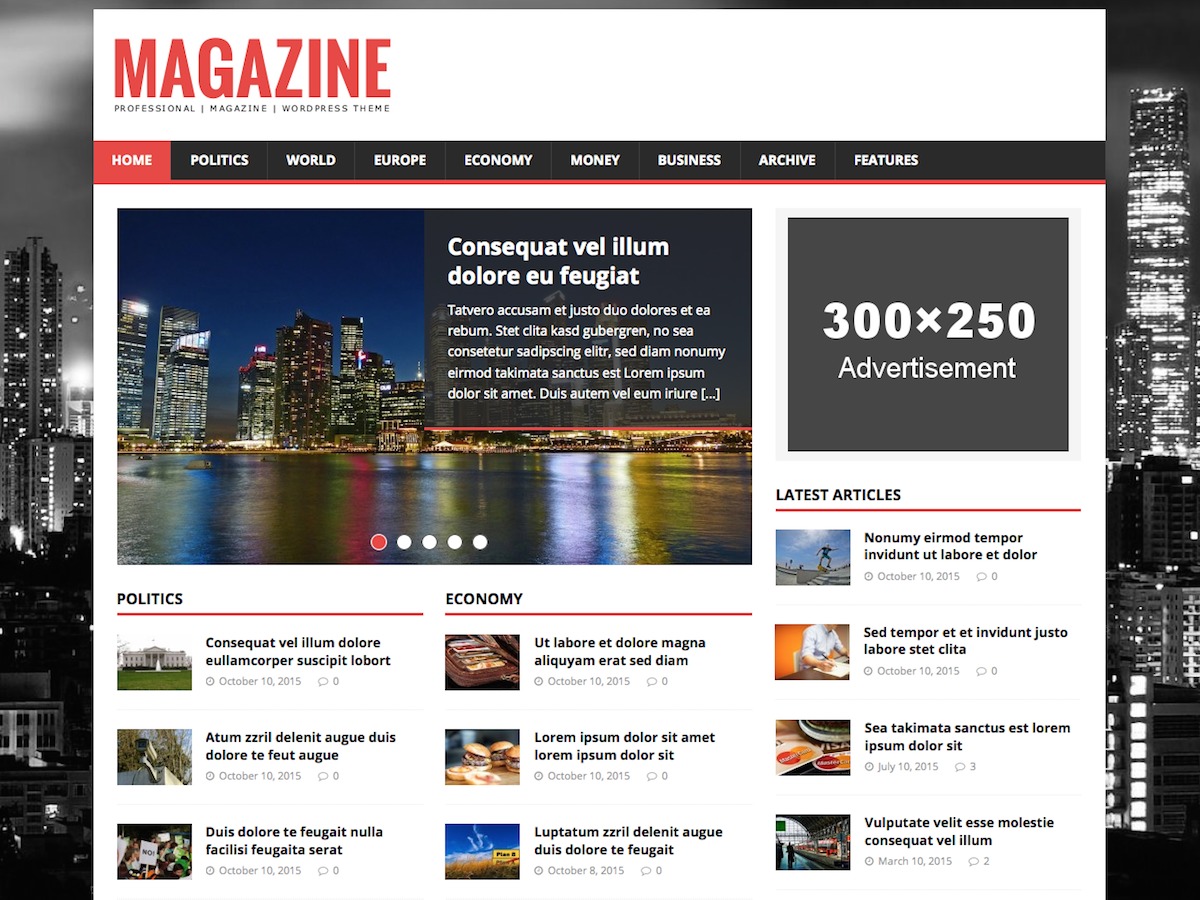 MH Magazine lite newspaper WordPress theme