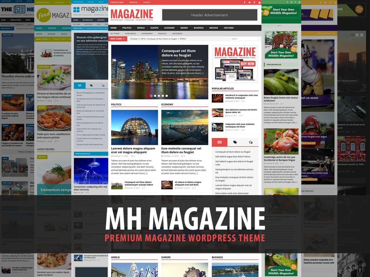 MH Magazine WordPress news theme