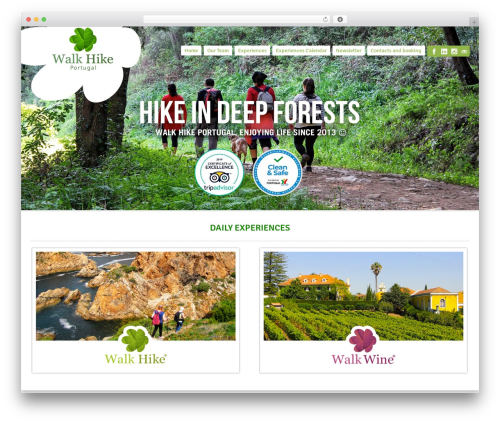 Midway theme WordPress - portugalwalkhike.com