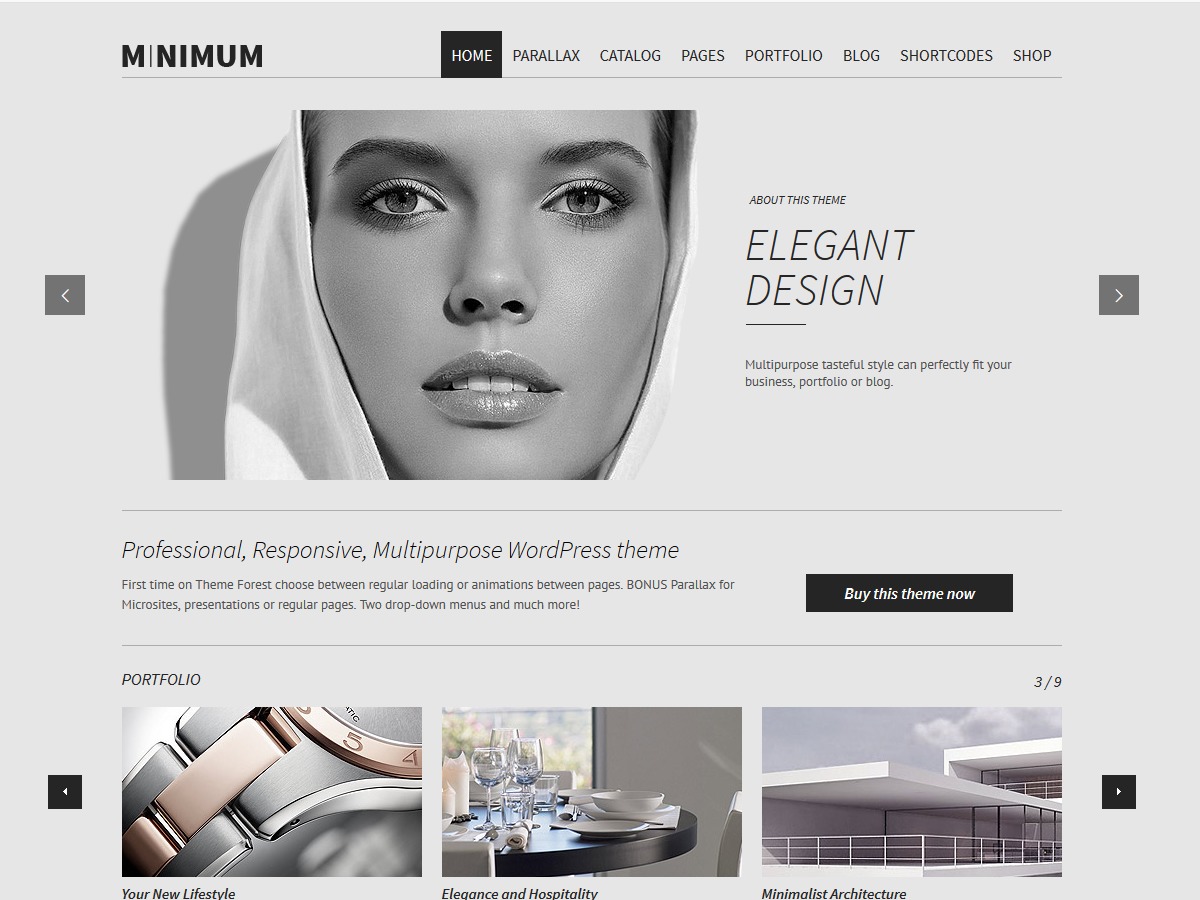 Minimum WordPress theme by Qode Interactive