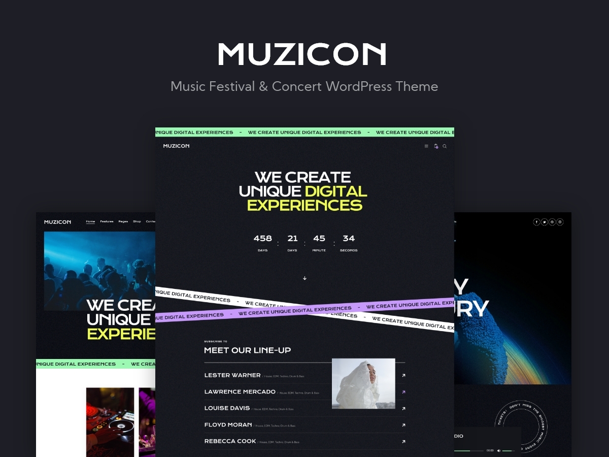 Muzicon premium WordPress theme