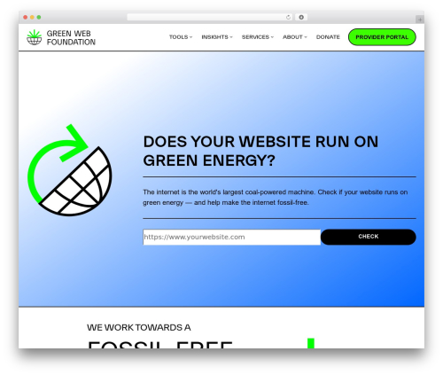 neve best WordPress theme - thegreenwebfoundation.org