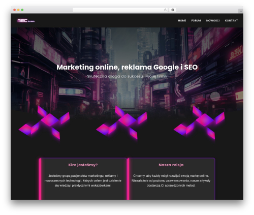 neve free WordPress theme - mecglobal.pl